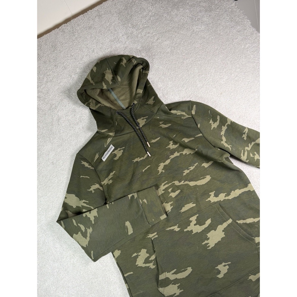 Legends Hawthorne Tech Camo Hoodie Men's Large Green Pullover Performance